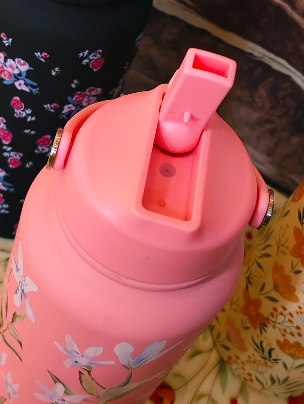 1000ml floral bottles ✨|Insulated|Stainless steel|Leakproof|Sipper|kiidzkornerz