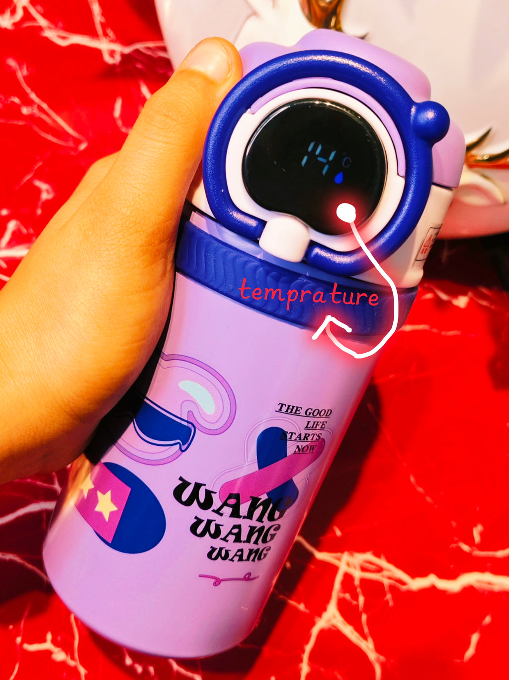 Temprature Man Bottles🌡️|Insulated| With Temprature|Spill proof| Imported |500ml