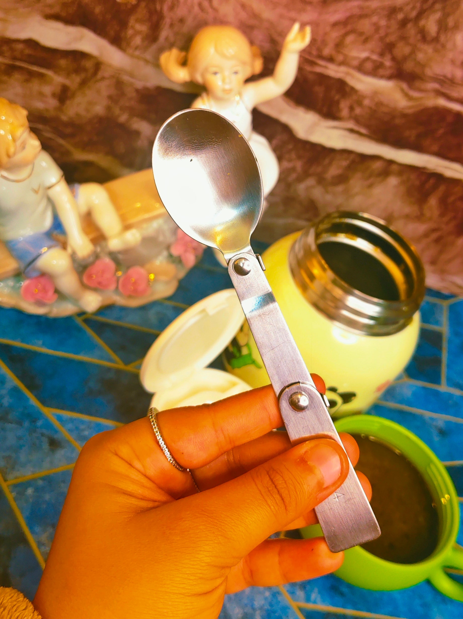 Panda Food Jars/Cups 🐼|Insulated|stainless steel|Spill proof|With cutlery|A cute cup on top