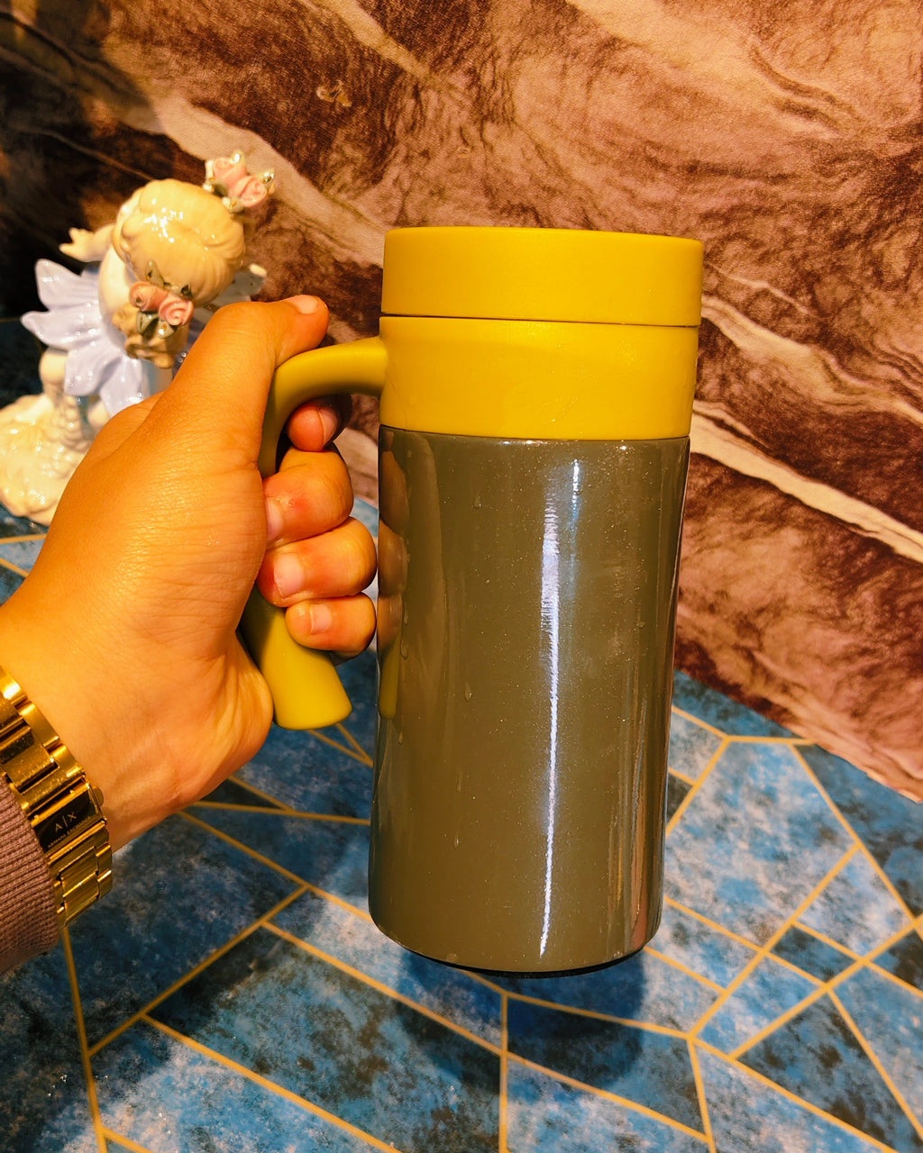 Happy-Cookie Tumbler|450ml|Insulated|Stainless Steel|Spill proof